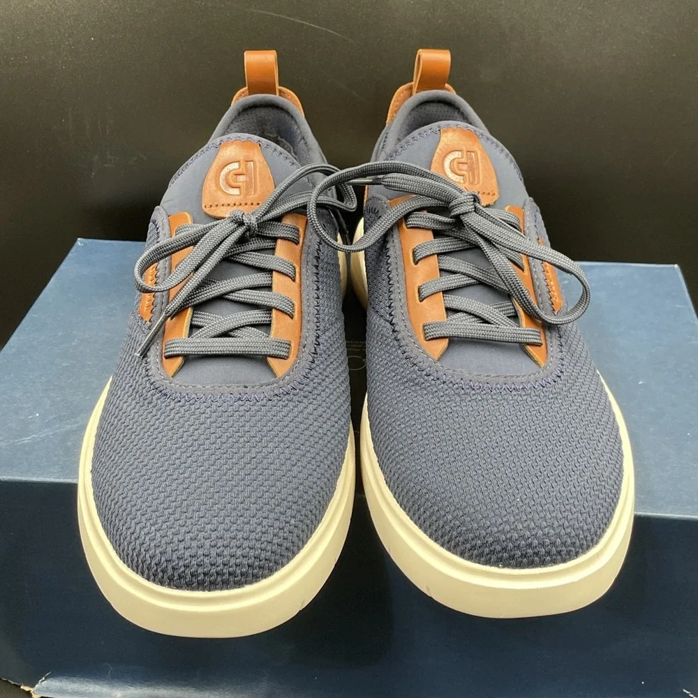 Cole Haan Grand+ Versiq Mens Size 9.5 Athletic Sneakers Navy Blue Shoes C43837